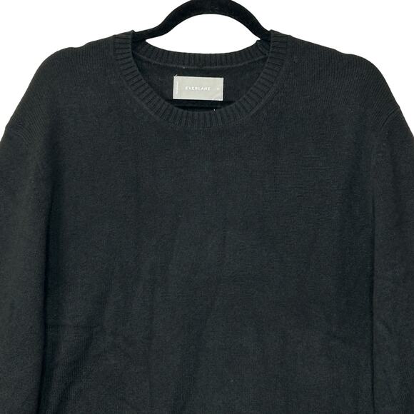 Everlane The Premium Merino Crew Neck Sweater Wool Black Men's XL NWT - Picture 7 of 11